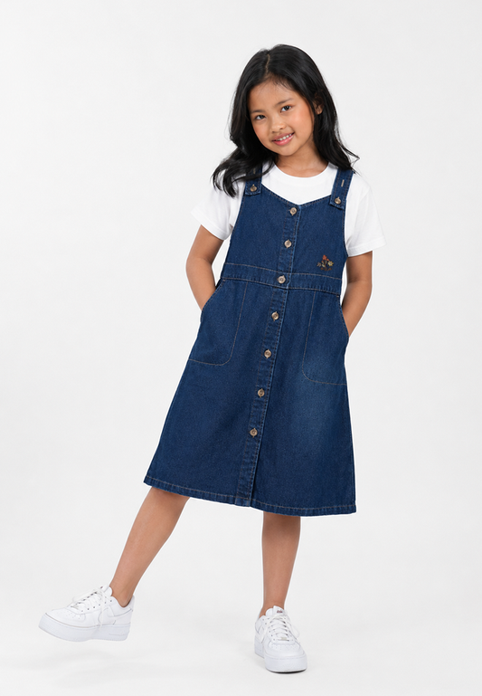 OXA KIDS GIRL MARLEY OVERALL DRESS - OD5101910