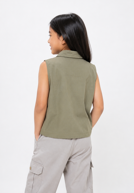 OXA KIDS GIRL MOLY VEST JACKET - OJ1100100