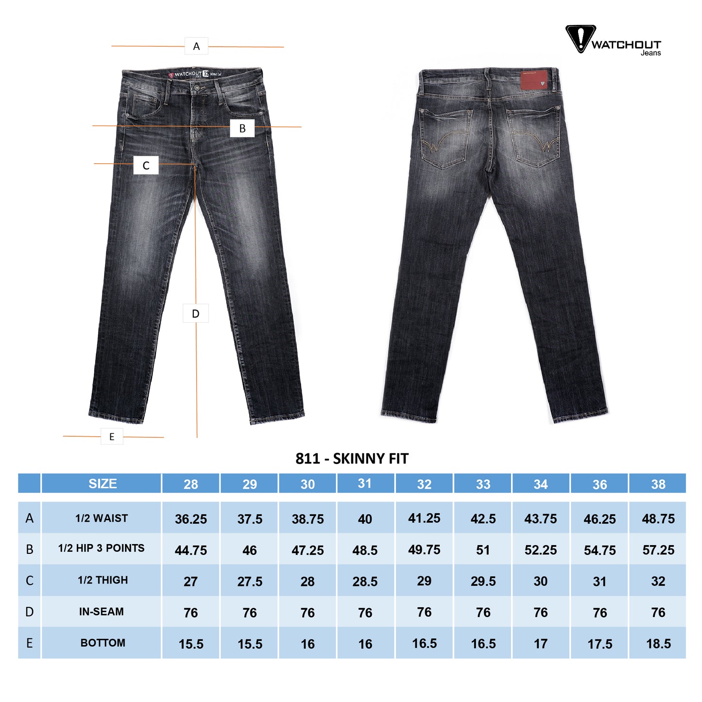 WATCHOUT CELANA PRIA JACKSON SKINNY FIT - JP811090033