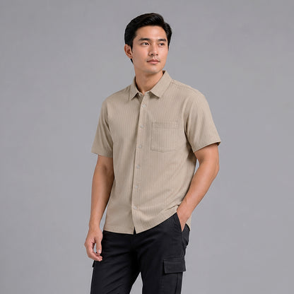 Watchout Kemeja Pria Lengan Pendek | Slim Fit | Jeans | JS5025700