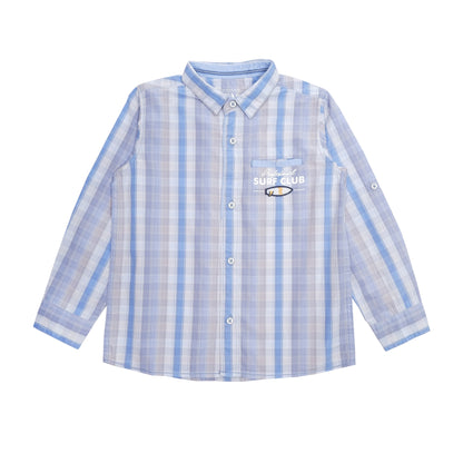OXA Kids Kemeja Anak Kotak Kotak Lengan Panjang | Reguler Fit | OS3101301