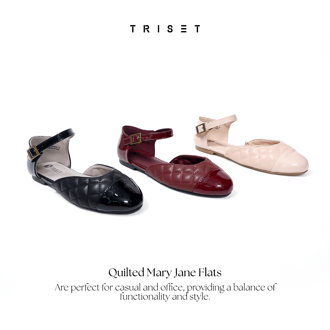 Triset Sepatu Wanita | Casual | Semi Formal | Flat | Ballerina | Mary Jane | TF3001803