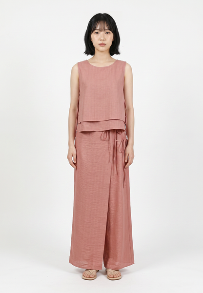 TRISET Rok Panjang Wanita Lilit Tali Samping | Reguler Fit | Casual Formal | TN3013630