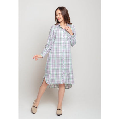Triset Ladies Midi Dress Wanita Lengan Panjang Asimetris | Reguler Fit | LD3028601