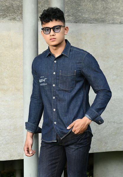 WATCHOUT KEMEJA PRIA LENGAN PANJANG | SLIM FIT | JEANS | JS3034010