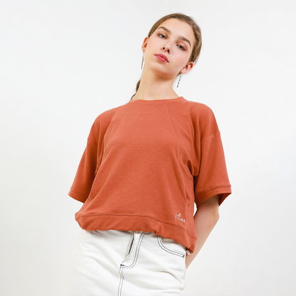 Triset Casual Pakaian Wanita GABY LOOSE CROP SWEATSHIRT - TK5033900