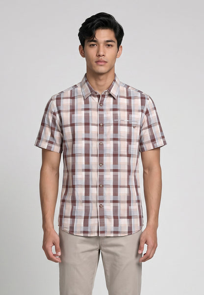 WATCHOUT KEMEJA LENGAN PENDEK PRIA | REGULER FIT | CASUAL | WS514850121