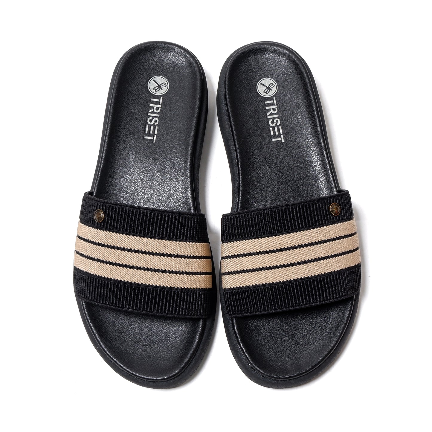 Triset Sandal Wanita | Strap Slides | Flat | Semi Formal | TF6100609