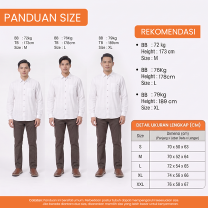 WATCHOUT KEMEJA PRIA LENGAN PANJANG | REGULER FIT | CASUAL | WS302170002