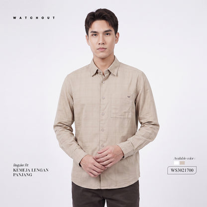 WATCHOUT KEMEJA PRIA LENGAN PANJANG | REGULER FIT | CASUAL | WS302170004