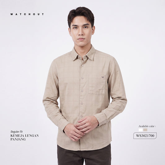 WATCHOUT KEMEJA PRIA LENGAN PANJANG | REGULER FIT | CASUAL | WS302170004