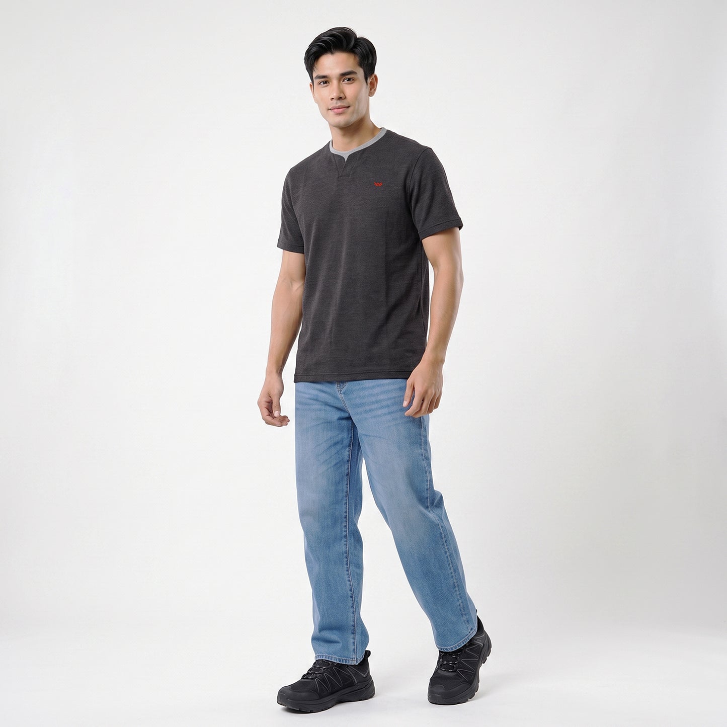 WATCHOUT KAOS PAKAIAN PRIA LENGAN PENDEK V-NECK | REGULER FIT | CASUAL | WK401290001