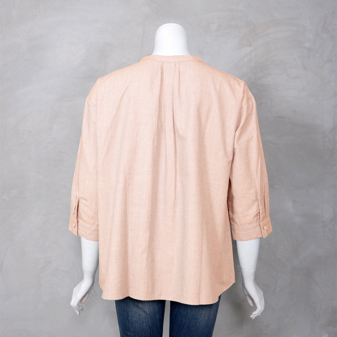 Triset Ladies Blouse Wanita Asimetris Lengan Tiga Perempat Ruffle | Reguler Fit | LR3051690
