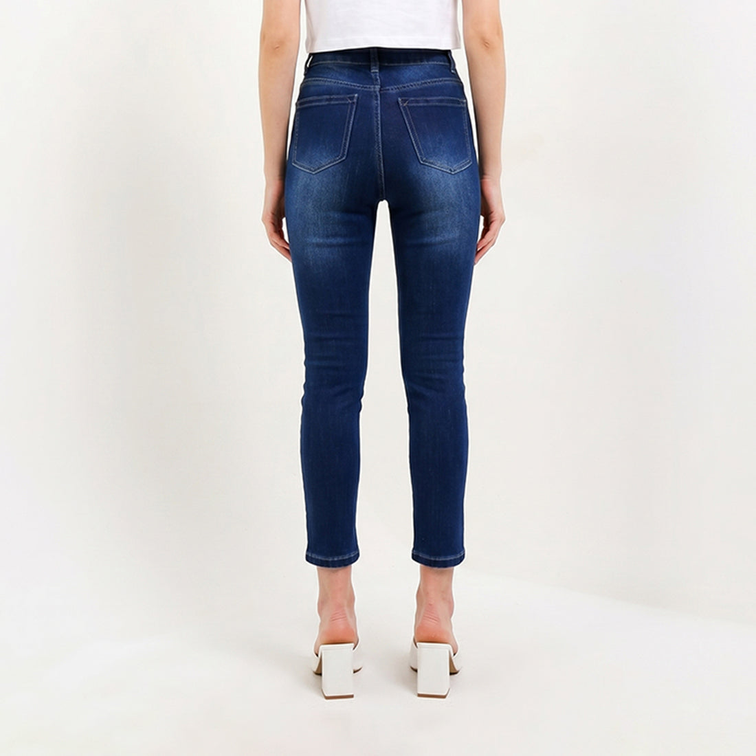 Triset Casual Skinny Jeans Wanita High Waist | Slim Fit | TP5007810