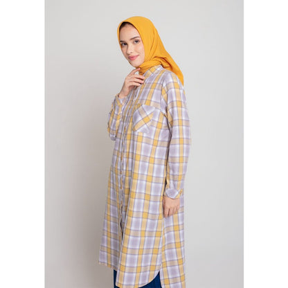 Triset Ladies Midi Dress Wanita Lengan Panjang Asimetris | Reguler Fit | LD3028601