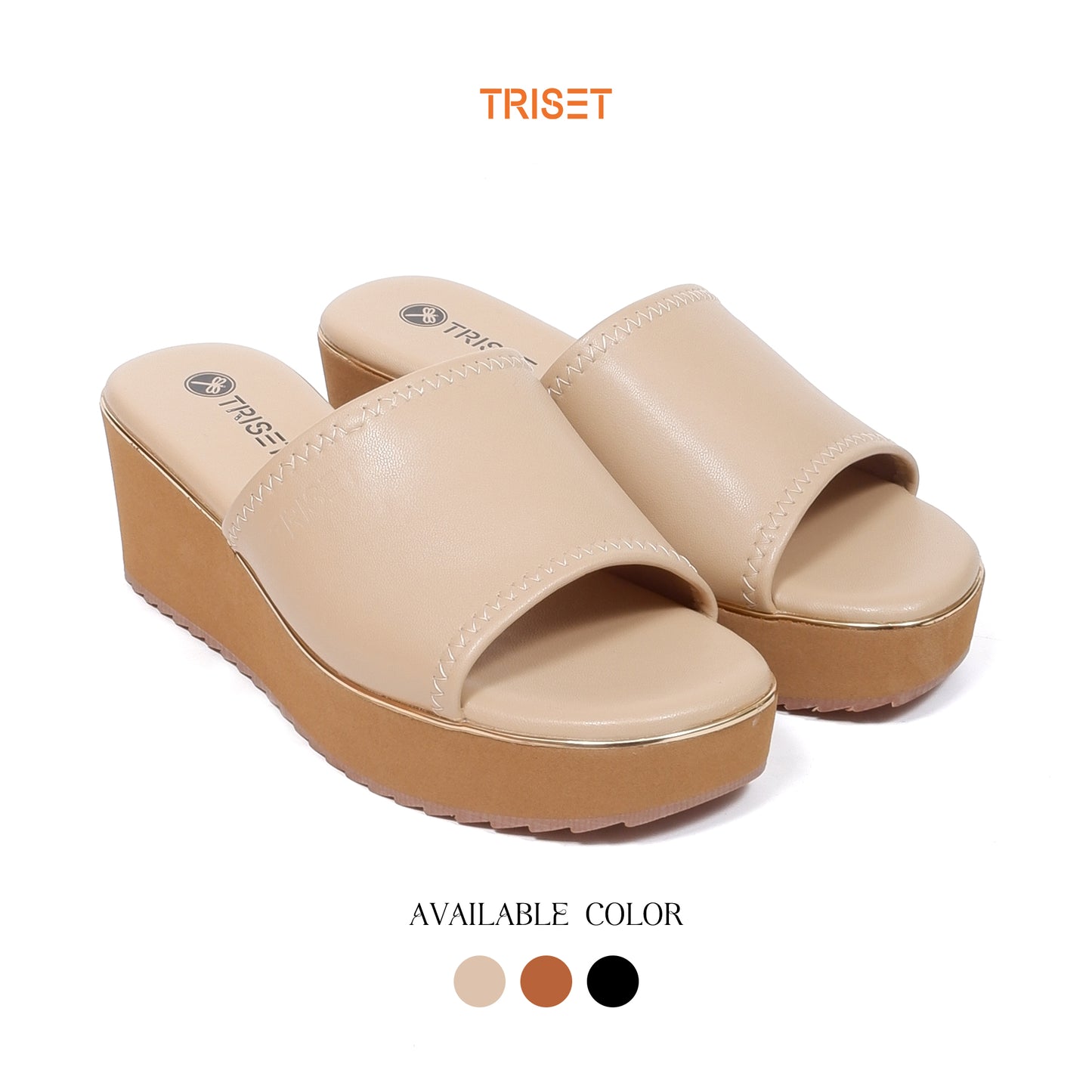 Triset Sandal Wanita | Semi Formal | Casual | Wedges | TQ6100403