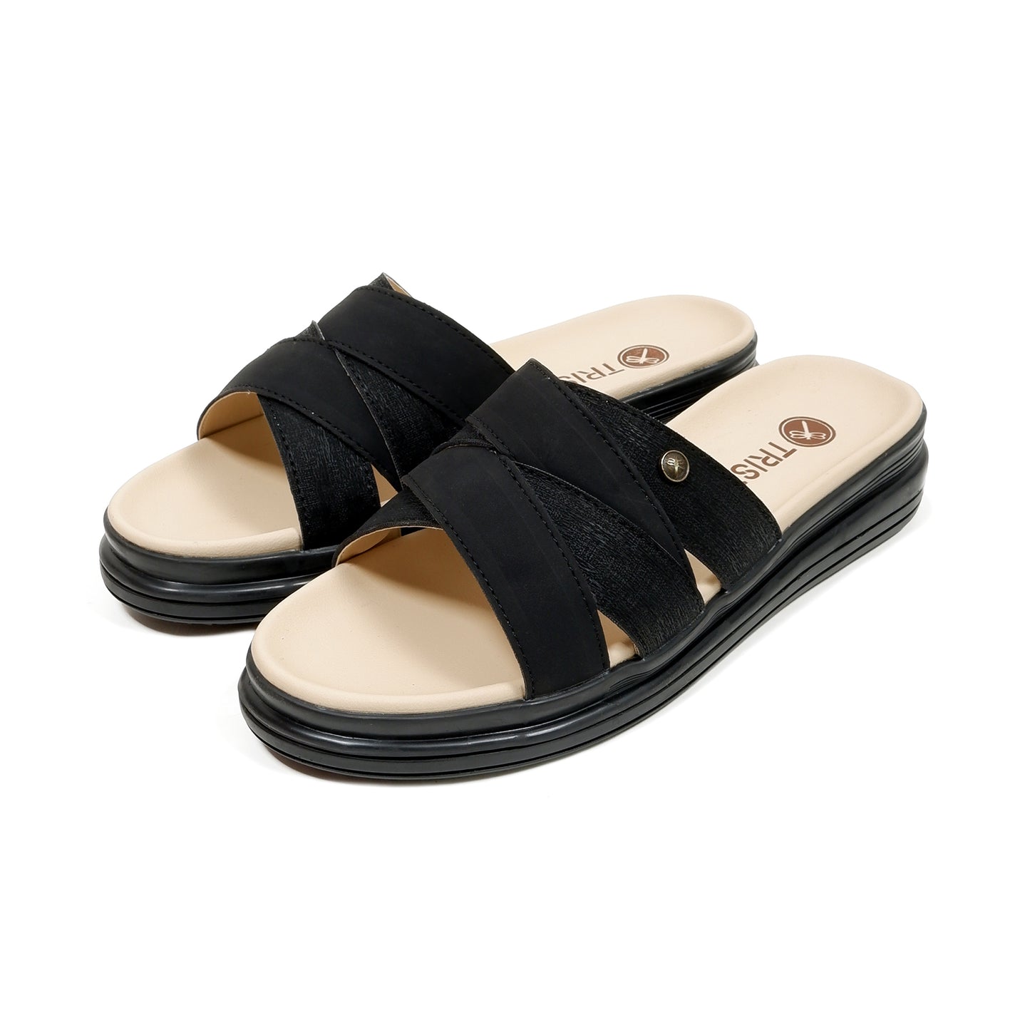 Triset Sandal Wanita | Cross-Strap | Wedges | Flat | TF6100703