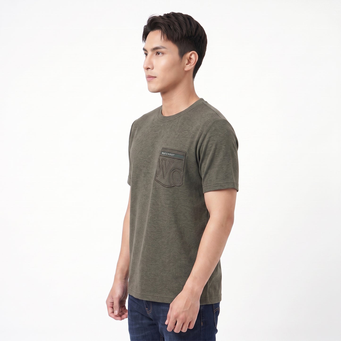 WATCHOUT KAOS PAKAIAN PRIA LENGAN PENDEK LEICESTER | REGULER FIT | JEANS | JK402790009