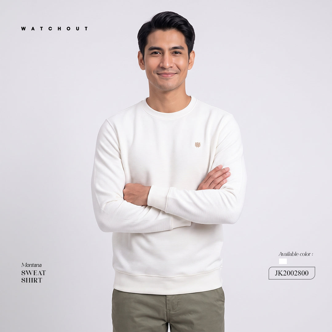 WATCHOUT PAKAIAN SWEAT SHIRT LENGAN PANJANG PRIA MONTANA | REGULER FIT | JEANS | JK200280002