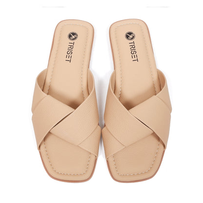Triset Sandal Wanita | Flat | Slide | Selop Casual | TF6400203