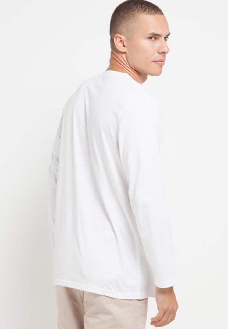 BOURNE MUST HAVE TENCEL LONG SLEEVE TEE -  WK910040002 WHITE