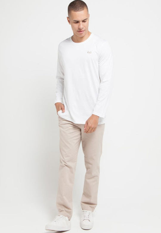 BOURNE MUST HAVE TENCEL LONG SLEEVE TEE -  WK910040002 WHITE