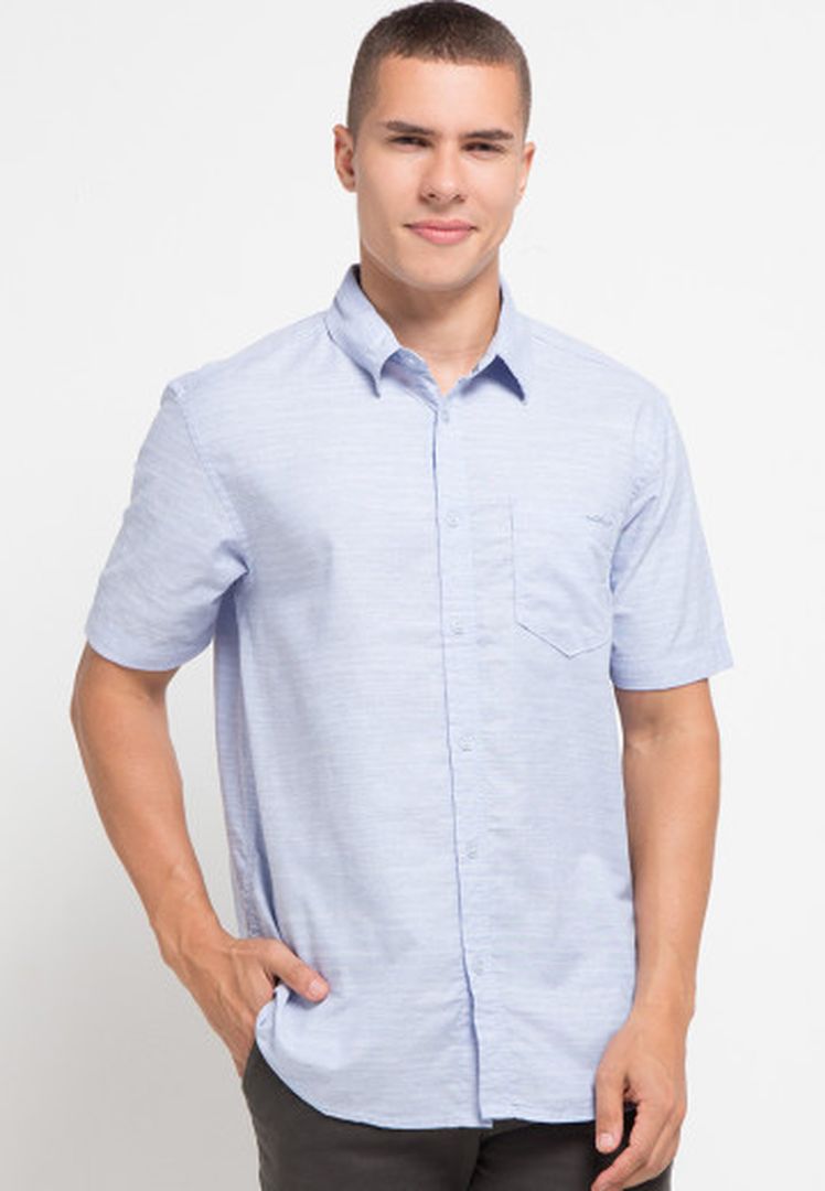 WATCHOUT CASUAL OXFORD ABERDEEN SHIRT - WS900100026MEDIUMBLUE