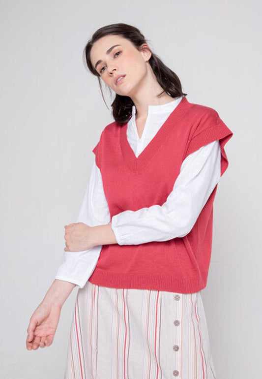 TRISET CASUAL ANGELA KNIT VEST - TM1000100