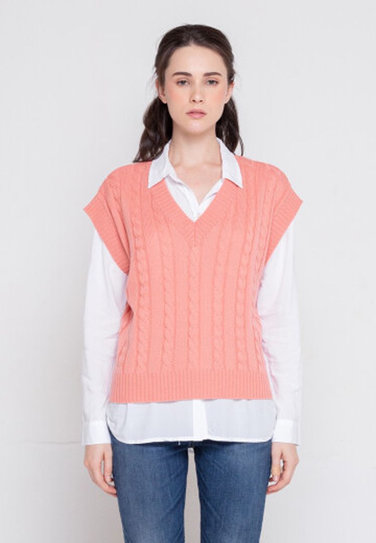 TRISET CASUAL ANGELA KNIT VEST - TM1000200