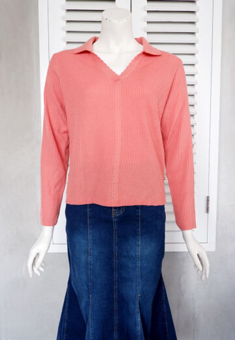 TRISET LADIES CAROLINE COLLAR SWEATSHIRT - LM3001800