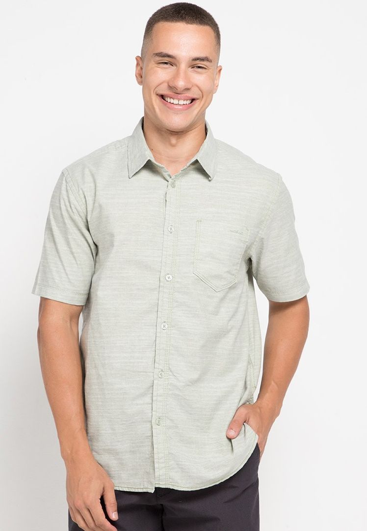 WATCHOUT CASUAL OXFORD ABERDEEN SHIRT - WS900100011GREEN